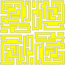 Maze Yellow - 100% Cotton